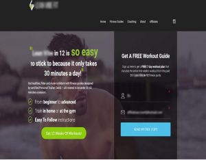 Creating A Sales Funnel - 3 Must Have Pages 2 squeeze page screenshot